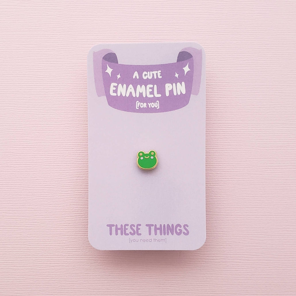 Froggy enamel mini pin