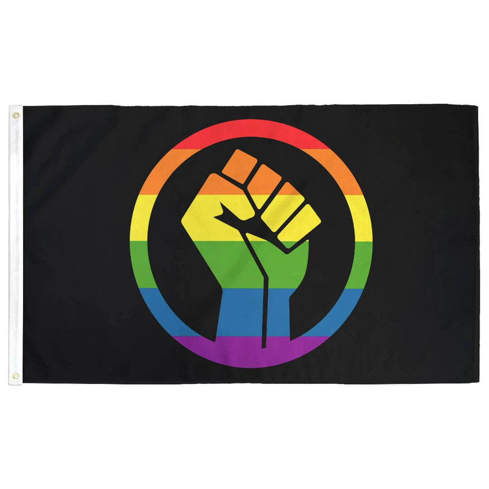 Flags For Good - Black Lives Matter Pride Fist Flag