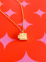 Ravioli Locket Necklace