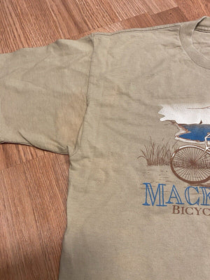 VINTAGE Mackinac Island T Shirt Men Large Bicycle & Touring Company