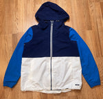 NWT Lands End Jacket Blue White Softshell Mens Medium 