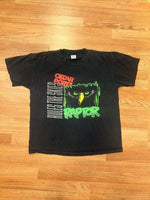 Vintage 90’s Cedar Point Raptor Eyes Rollercoaster Park Ride Graphic T-shirt XL