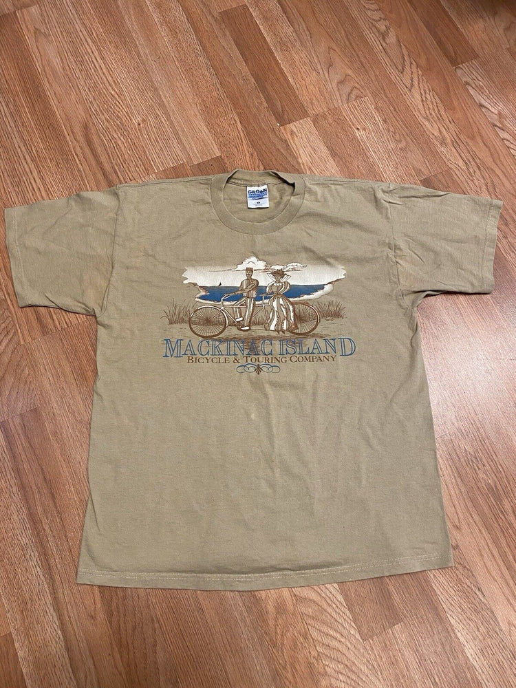 VINTAGE Mackinac Island T Shirt Men Large Bicycle & Touring Company