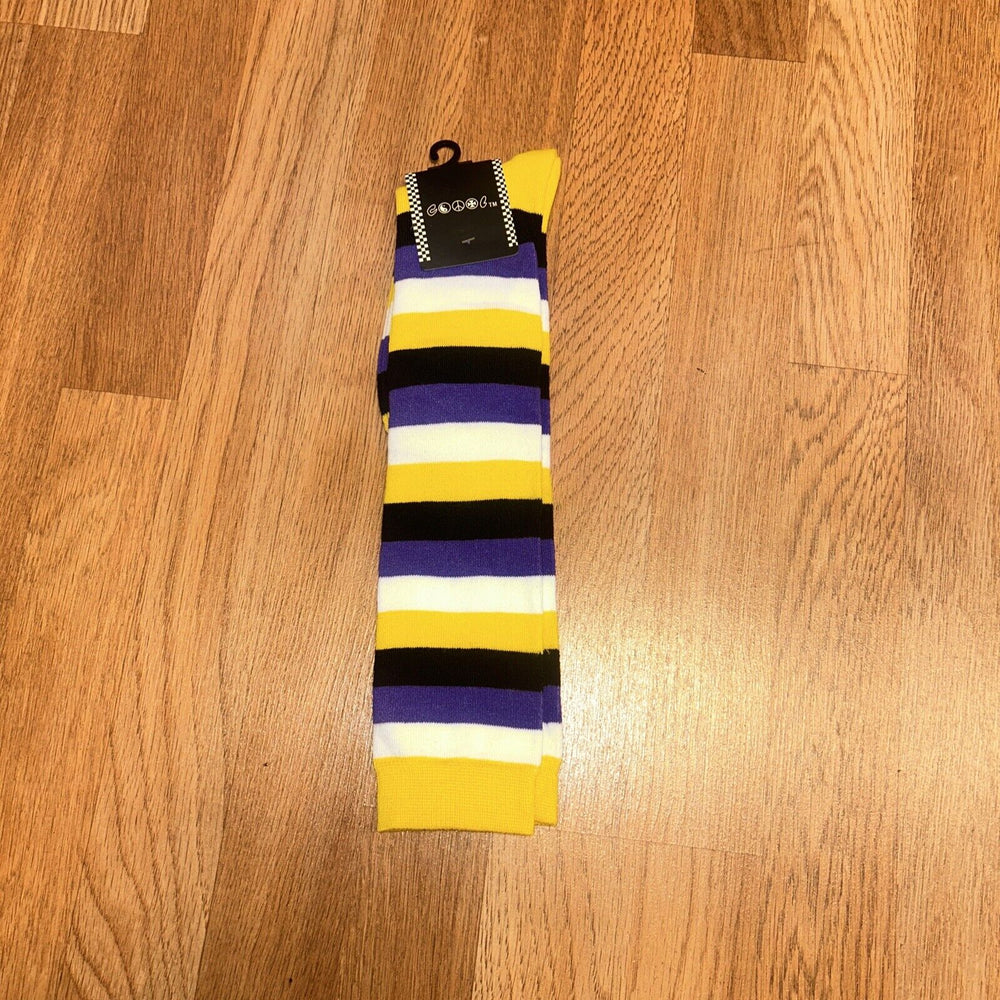 Nonbinary Pride NB Enby Tall Long Tube Socks One Size Free Shipping