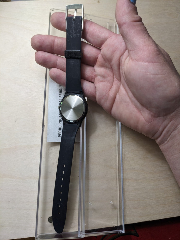 Rare 100 year anniversary Ford Thunderbird black patent watch untested
