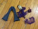 Bratz midnight dance Yasmin Dress outfit  accesories  Mask Lot As Is 