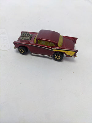 1976 Chevy '57  hot wheels Malaysia dark red 