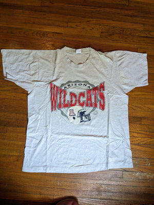 Vintage Arizona Wildcats T-shirt XL Single Stitch 90s As Is 