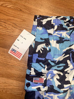 NWT UFO Blue Camo Wide Leg Pants Size Small.  With tags  