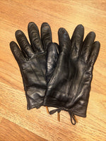 COACH GLOVES WOMENS 6.5 Soft SHEEP LEATHER LINED Black