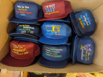 Lot of 10 Vintage Snapback Hat Caps Novelty Funny Deadstock Hunting Bingo Mix 