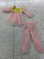 Vintage Maddie Mini Mod  Fashion Outfit Fits Barbie 11.5" Clone Sheer Pink gold 