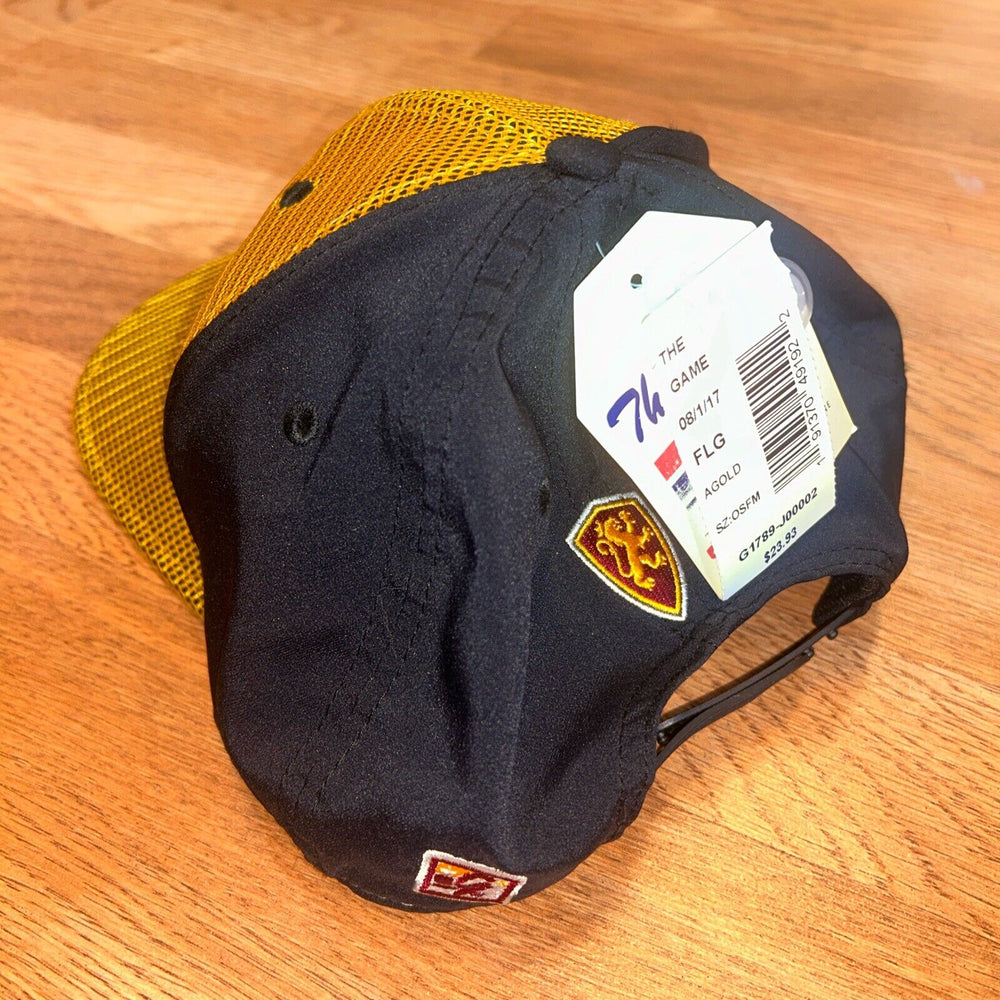 Trucker Vtg 84 New FLAGLER  The Game Logo Snapback Cap YELLOW/Black Red logo NWT