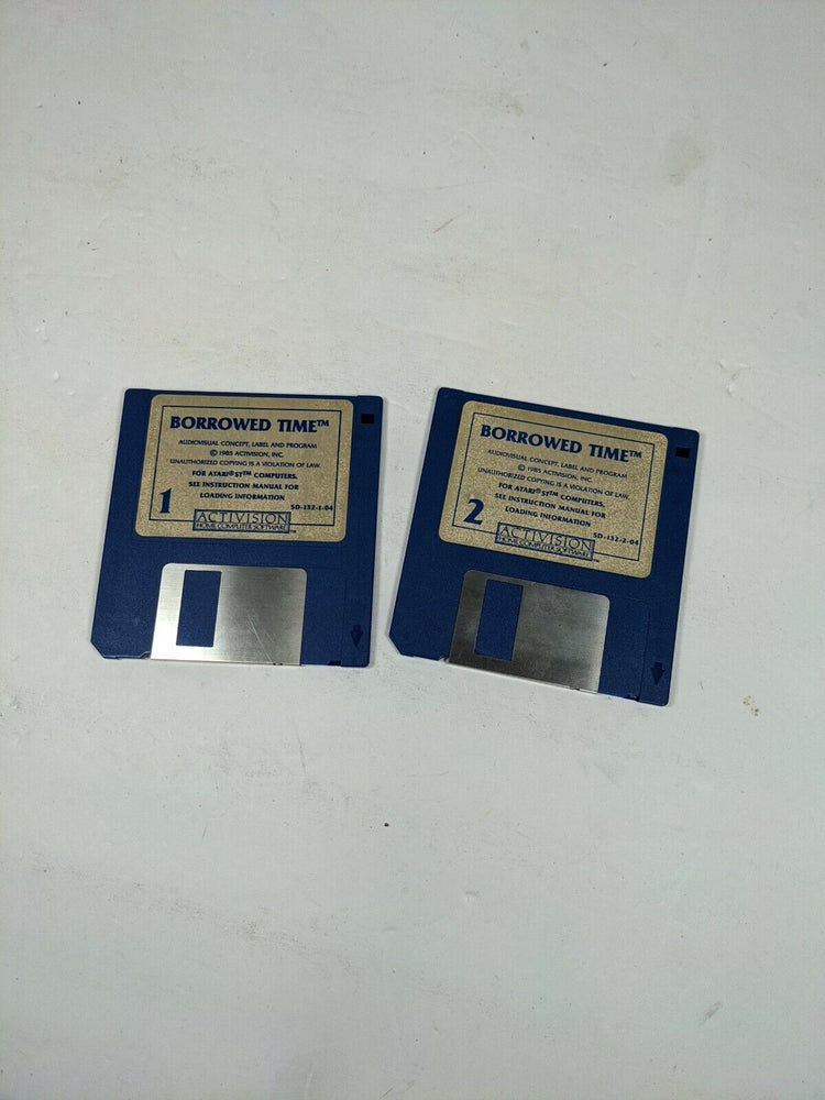 Borrowed Time Atari ST Game Near Mint on 3.5" disks 