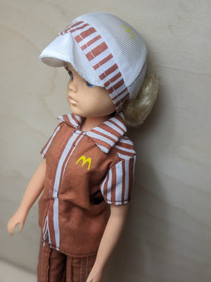 Vintage Sindy doll 1982 McDonald’s Convention 11" in uniform w shoes