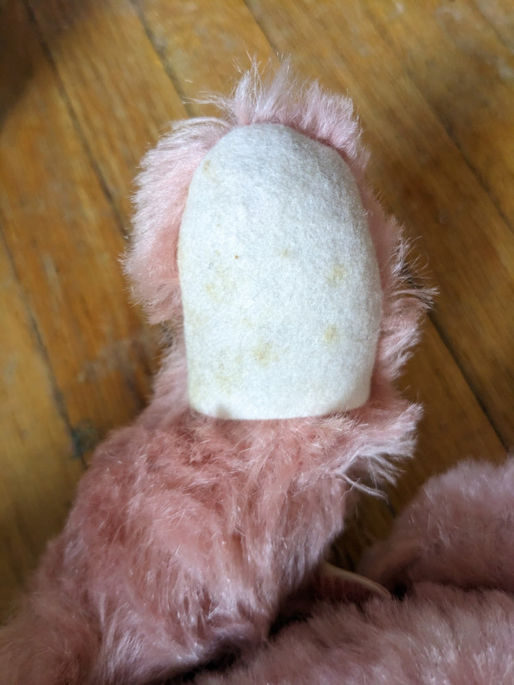 Hermann Teddy Bear Rose Mohair Shaker Growler Jointed Pink Bear AS IS 