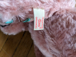 Hermann Teddy Bear Rose Mohair Shaker Growler Jointed Pink Bear AS IS 