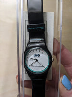 Rare 100 year anniversary Ford Thunderbird black patent watch untested