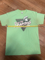 Adult Medium MICHIGAN STATE  Graphic tee 90s Neon 