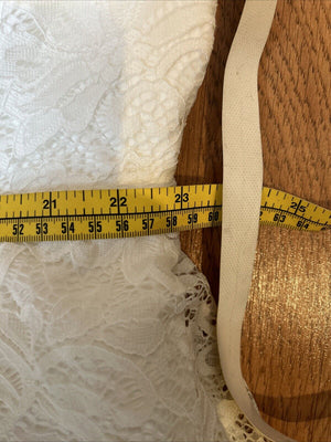 NWT Torrid Size 28 Midi Ivory Lace Wedding Style Dress Full Length Gown