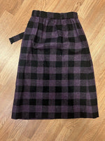 VTG Brendella Irish Kilt Tartan Plaid  Skirt Wool Ireland Size Xxs 24” Waist