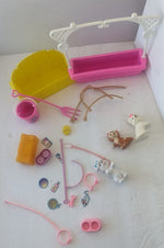 Barbie Doll Accessories Lot  90s pets animals farm horse dog cat