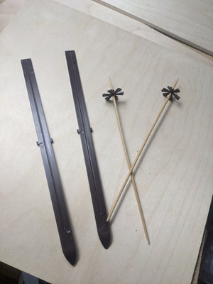 Vintage Barbie #948 "Ski Queen" Ski poles & Skis