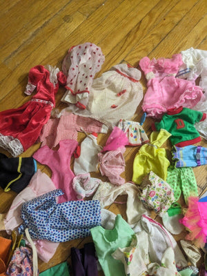 Vintage Lot Barbie Doll Clothes 60s- now All as is TLC