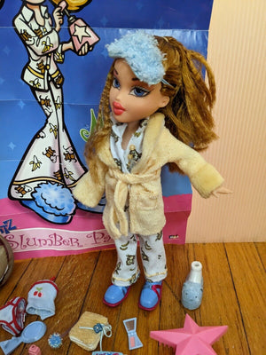 Bratz Doll 10" Meygan Slumber Party First Edition 2001 & Accessories