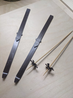 Vintage Barbie #948 "Ski Queen" Ski poles & Skis