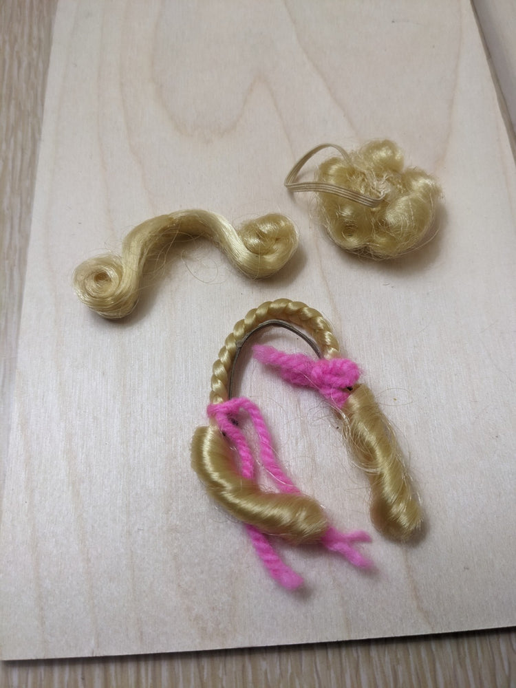  Vintage Barbie Francie Hair Happenins Hair Pieces Wigs Braids As Is Lot 