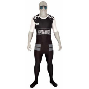 Original Crime Scene Agent Unisex Police Halloween Costume morphsuit XL