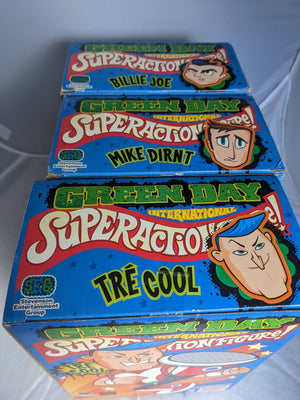 GREEN DAY 3 International Super Action Figures Lot 2004 
