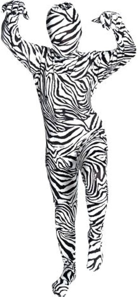 Kids Small Zebra print Zentai Suit Costume