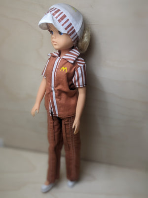 Vintage Sindy doll 1982 McDonald’s Convention 11" in uniform w shoes