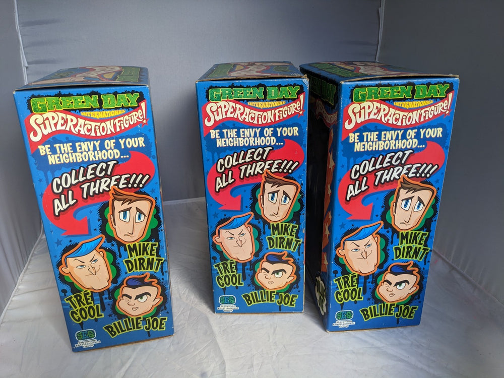 GREEN DAY 3 International Super Action Figures Lot 2004 