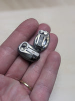Vintage Thai 925 Sterling Silver Marcasite Clip-On Earrings EUC Oval