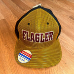 Trucker Vtg 84 New FLAGLER  The Game Logo Snapback Cap YELLOW/Black Red logo NWT