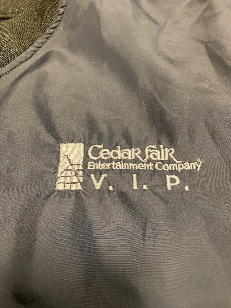 Cedar Fair Jacket Medium Pullover In Navy Black