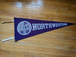 Vintage Authentic 1950s Northwestern University Wool Pennant