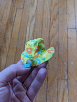 Shillman Barbie Clone Mod Bonnet Floral Wide Brim Sun Hat 1960s Flower Power