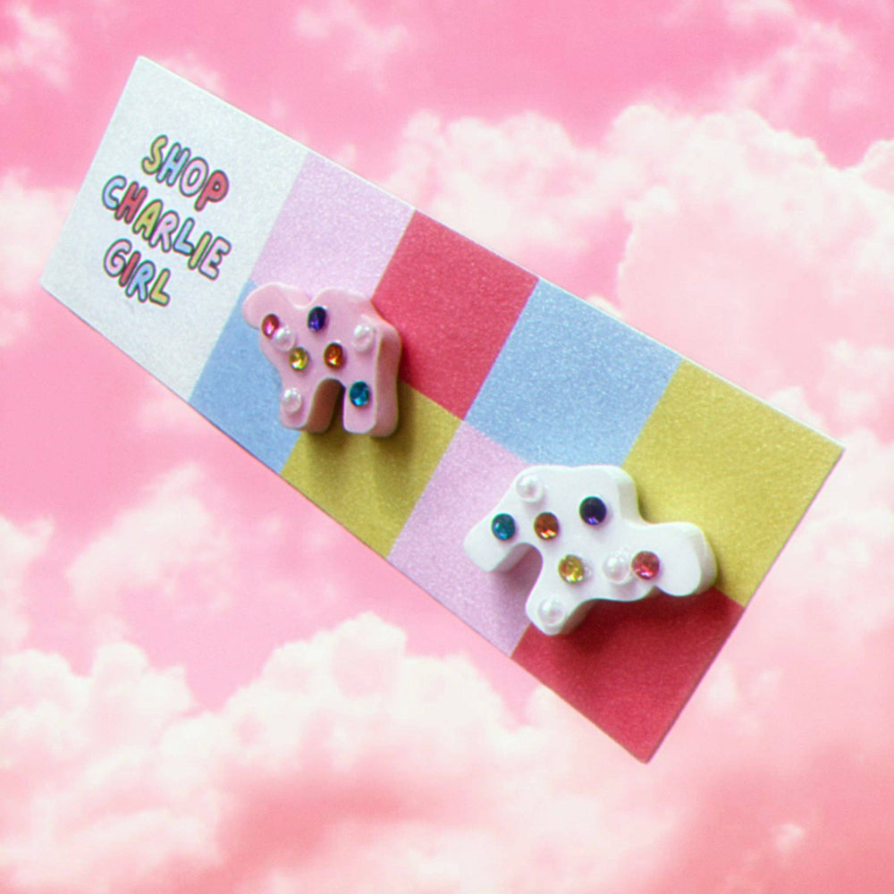 Animal Cracker Acrylic Stud Earrings