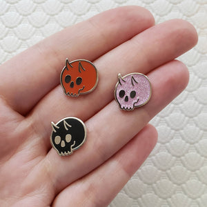 These Things - Lil demon skull enamel pin