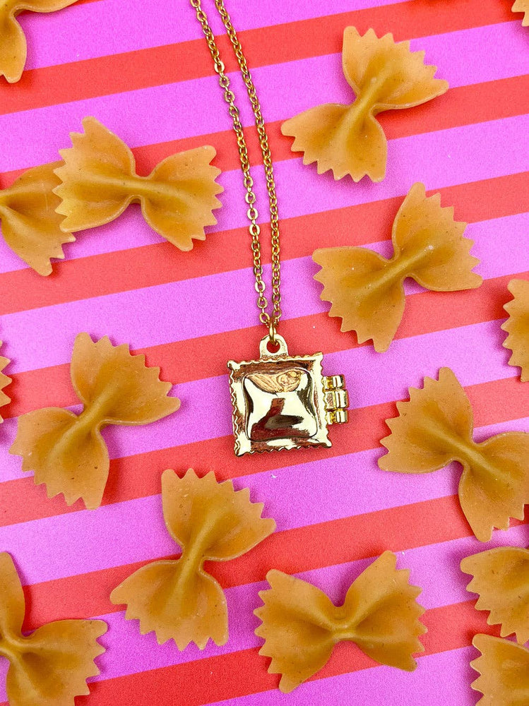 Ravioli Locket Necklace