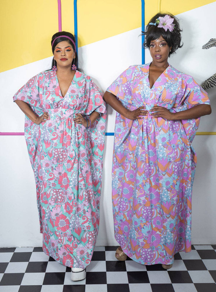 Floral Pocket Caftan in Watermelon