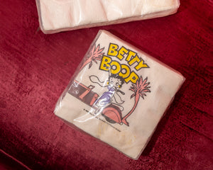 1989 Betty Boop Napkin Set – Scooter Design (Sealed)