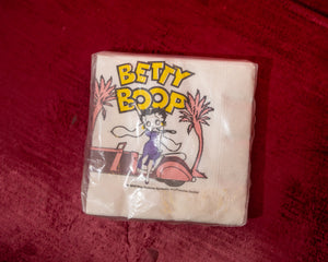1989 Betty Boop Napkin Set – Scooter Design (Sealed)