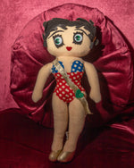 Vintage Handmade Betty Boop Cloth Doll – Miss USA Swimsuit