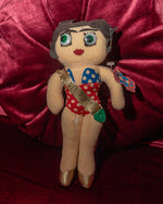 Vintage Handmade Betty Boop Cloth Doll – Miss USA Swimsuit