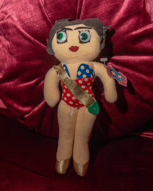 Vintage Handmade Betty Boop Cloth Doll – Miss USA Swimsuit